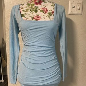 prettylittlething classy blue dress - size UK10/US6